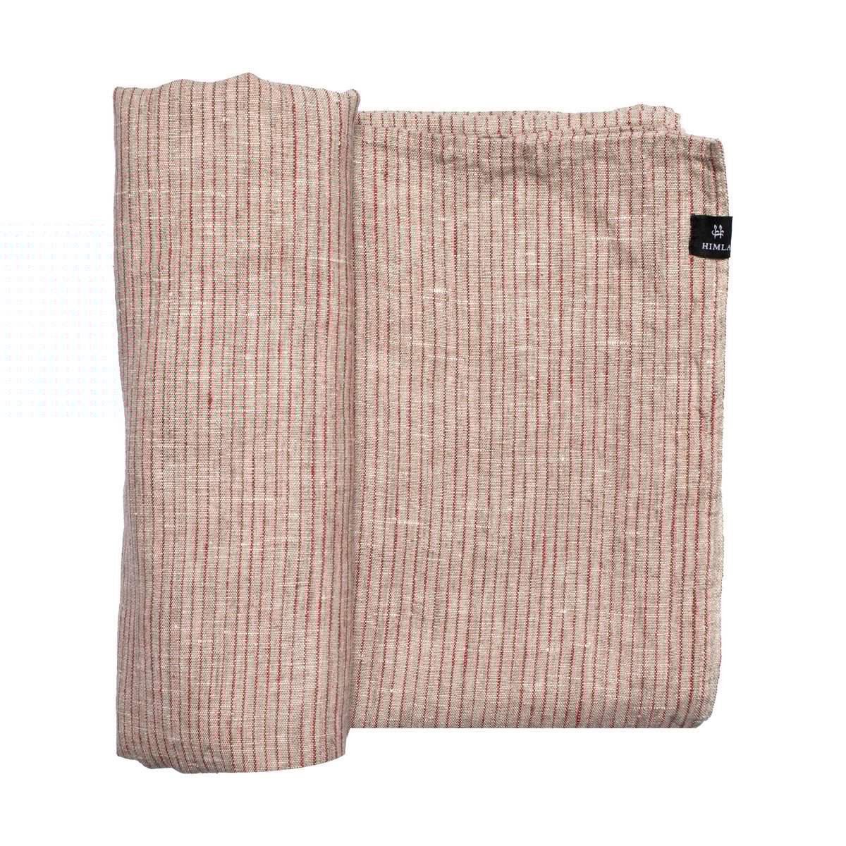 Himla Linus tafelkleed 145x330 cm True red-natural | Scandinavisch Interieur | Tafelkleden | Rood