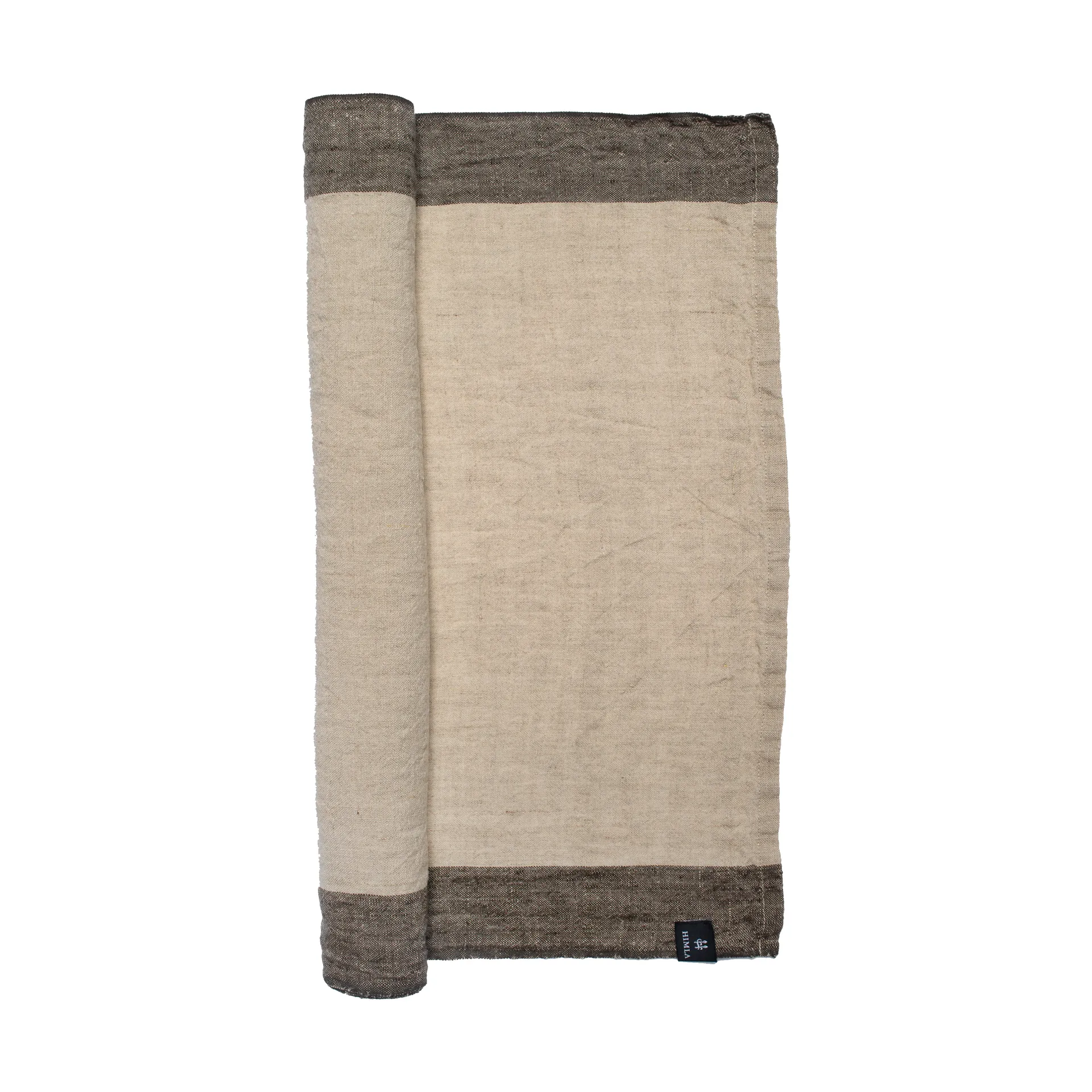 Randolf tafelloper 45x140 cm, Kohl-natural Himla