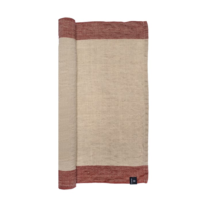 Randolf tafelloper 45x140 cm - Lingonberry-natural - Himla