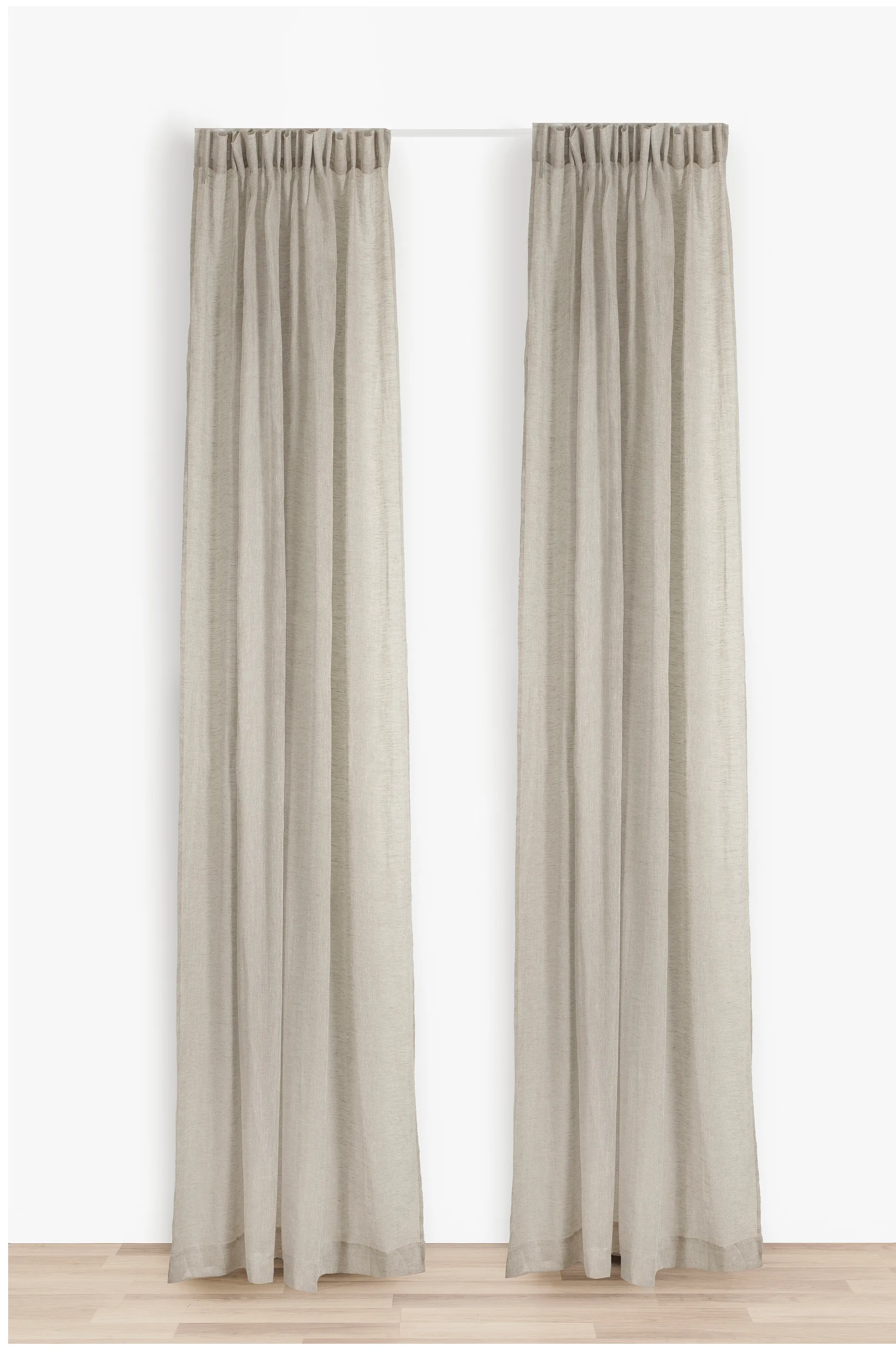 Skylight gordijn met plooiband 140x290 cm, Oatmeal Himla