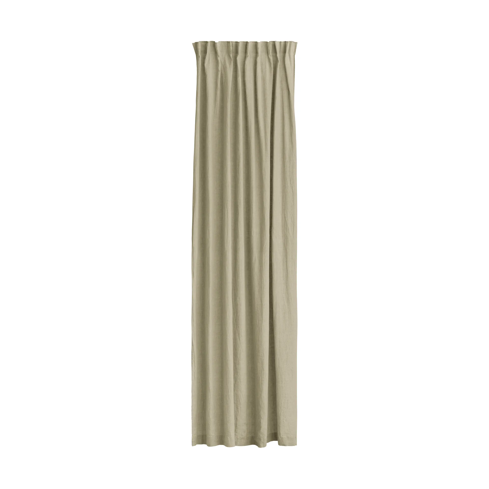 Sunrise gordijn met plooiband 280x250 cm, Organic (groen) Himla