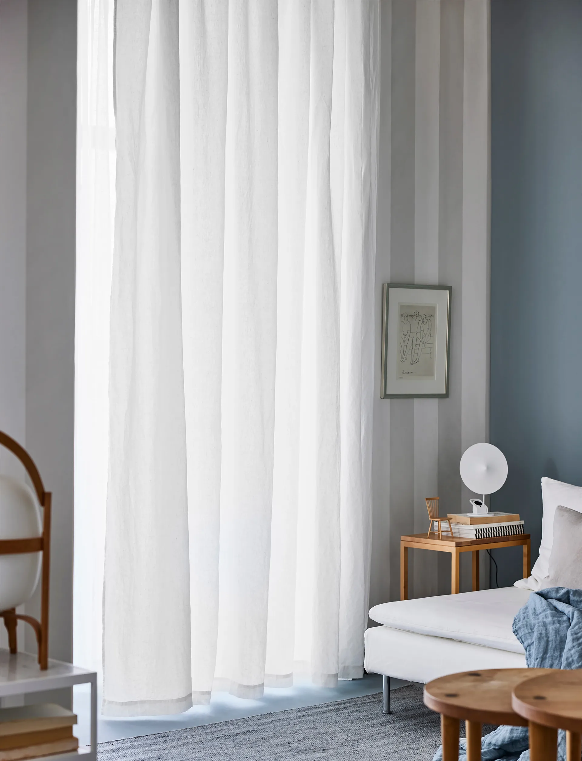 Sunrise gordijn met plooiband 280x290 cm, White Himla