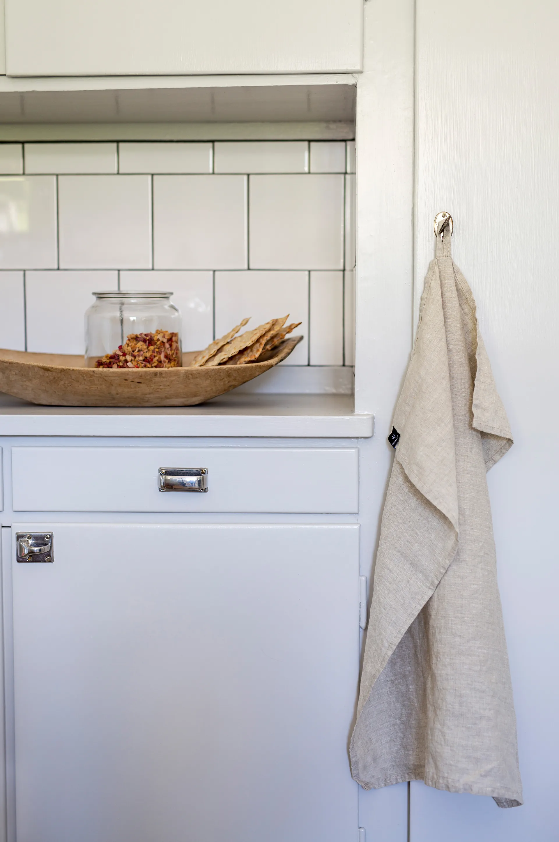 Sunshine keukenhanddoek 2-pack, Oatmeal Himla