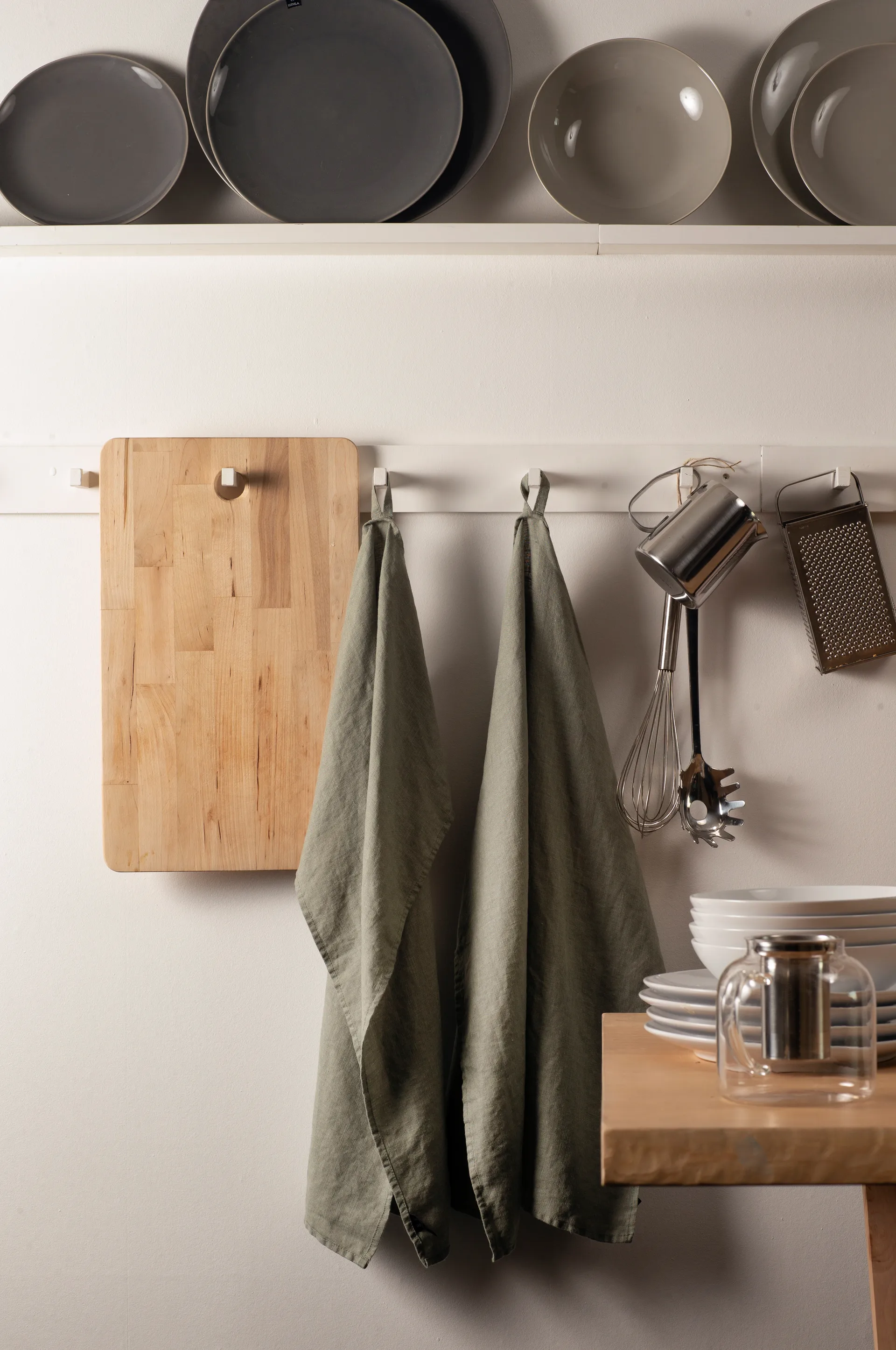 Sunshine keukenhanddoek 2-pack, Sage Himla