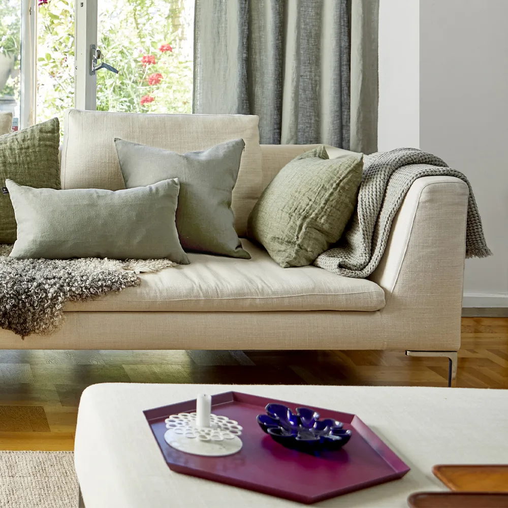 Sunshine kussenhoes, 50x50, clay, 50x50 cm Himla