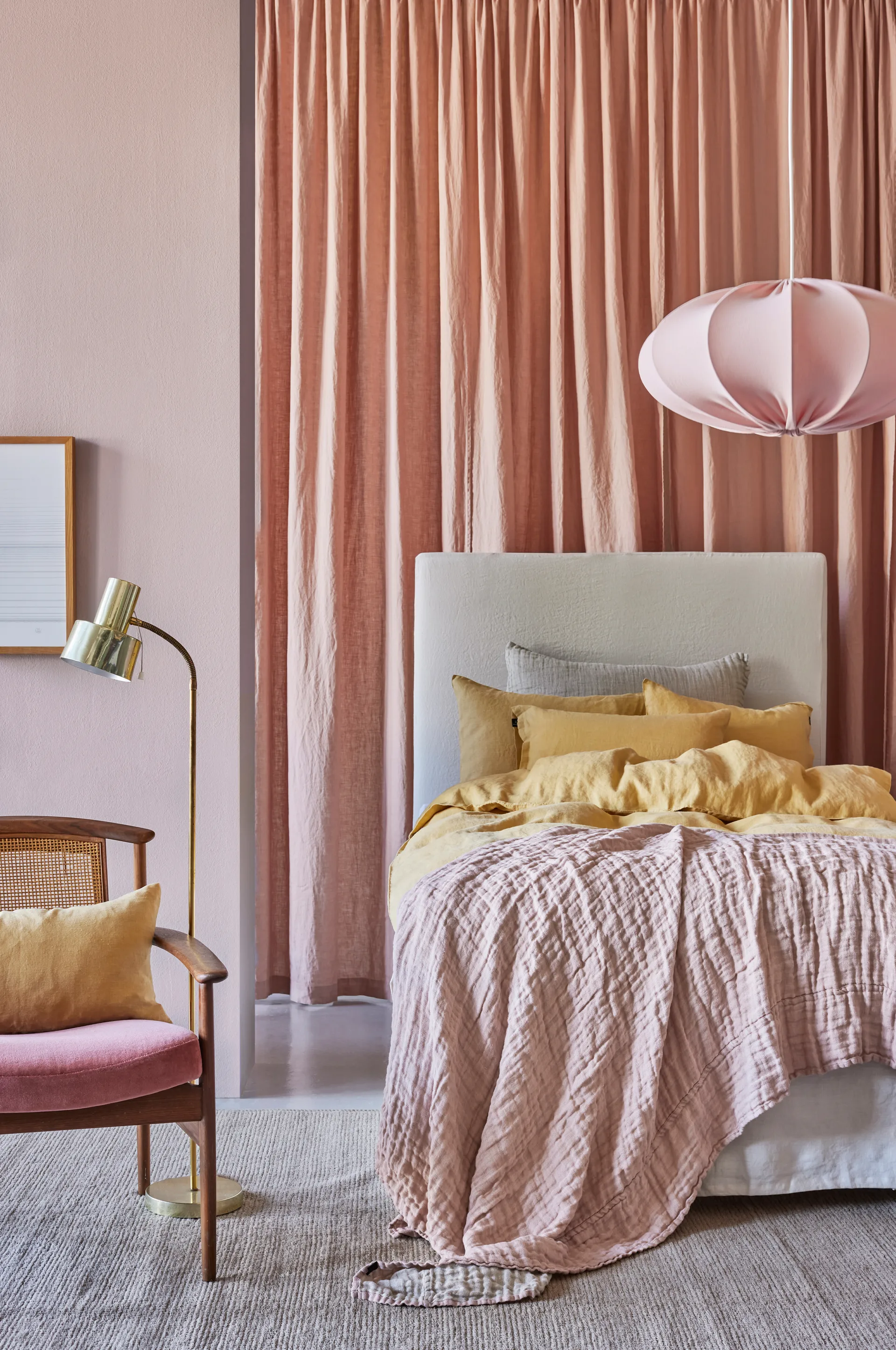 Sunshine kussenhoes 50x50 cm, Honey (geel) Himla