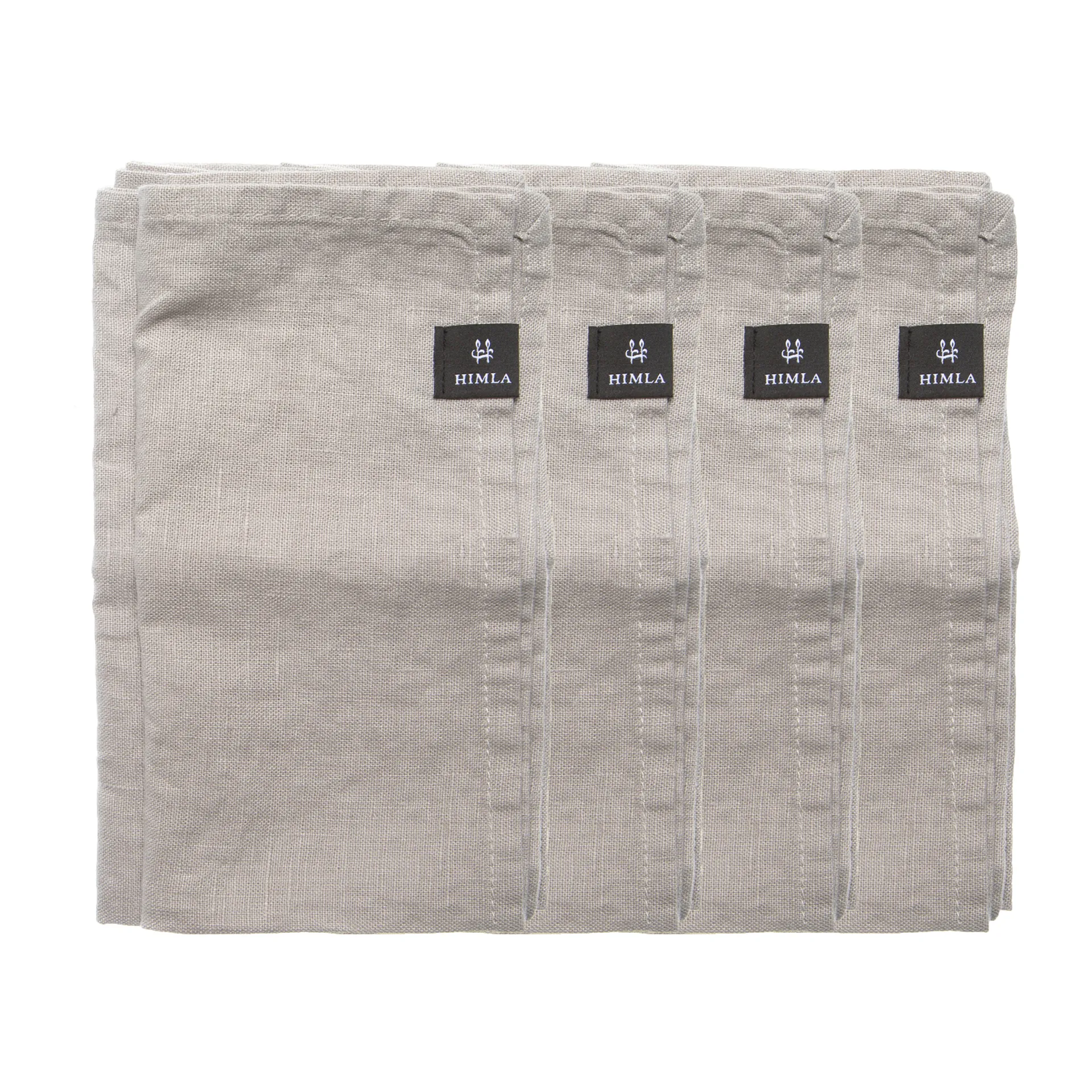 Sunshine servet 4-pack, Ash (lichtgrijs) Himla