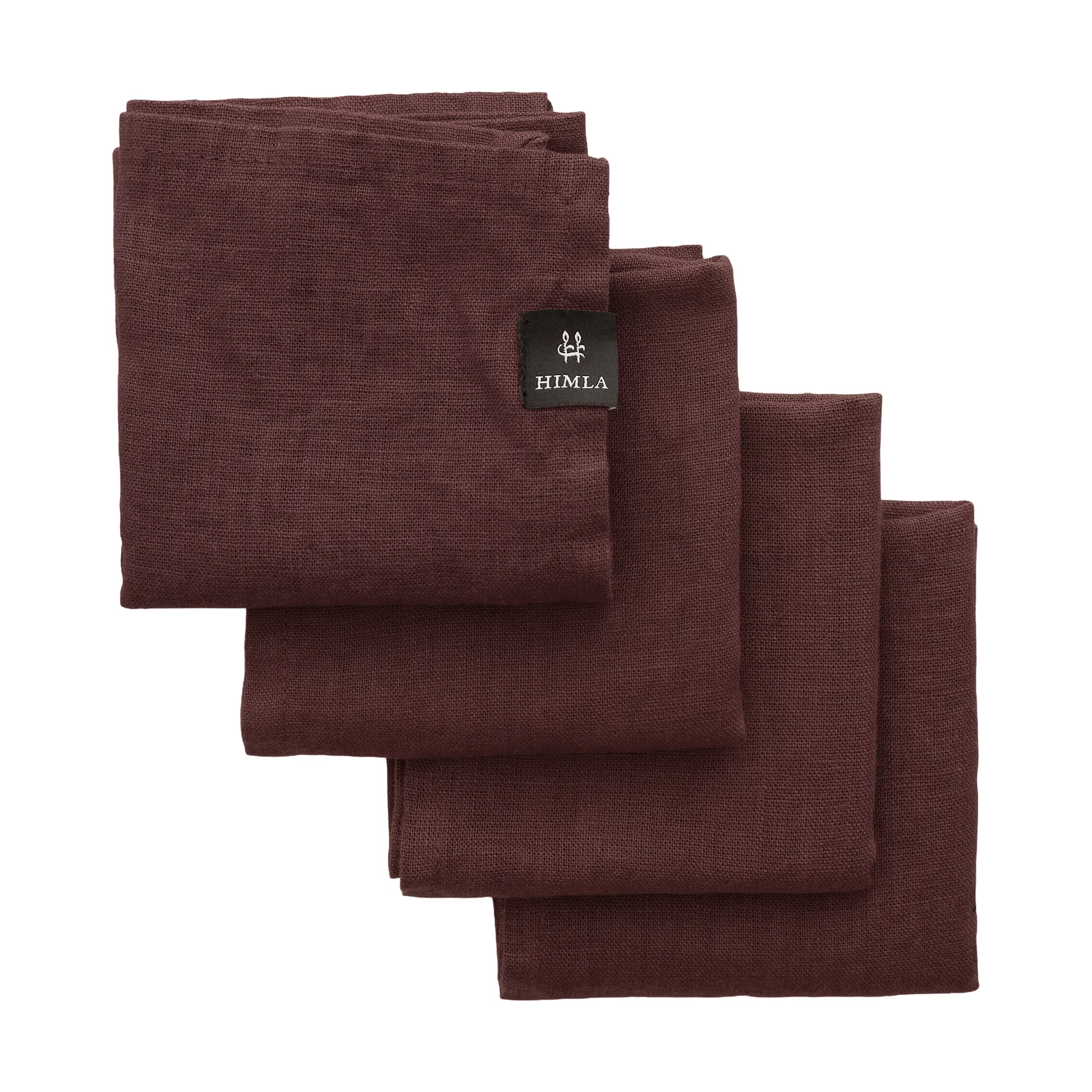 Sunshine servet 4-pack, Burgundy (rood) Himla