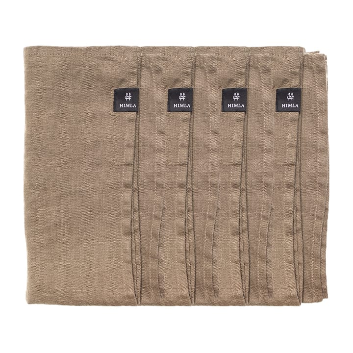 Sunshine servet 4-pack - Clay (bruin) - Himla