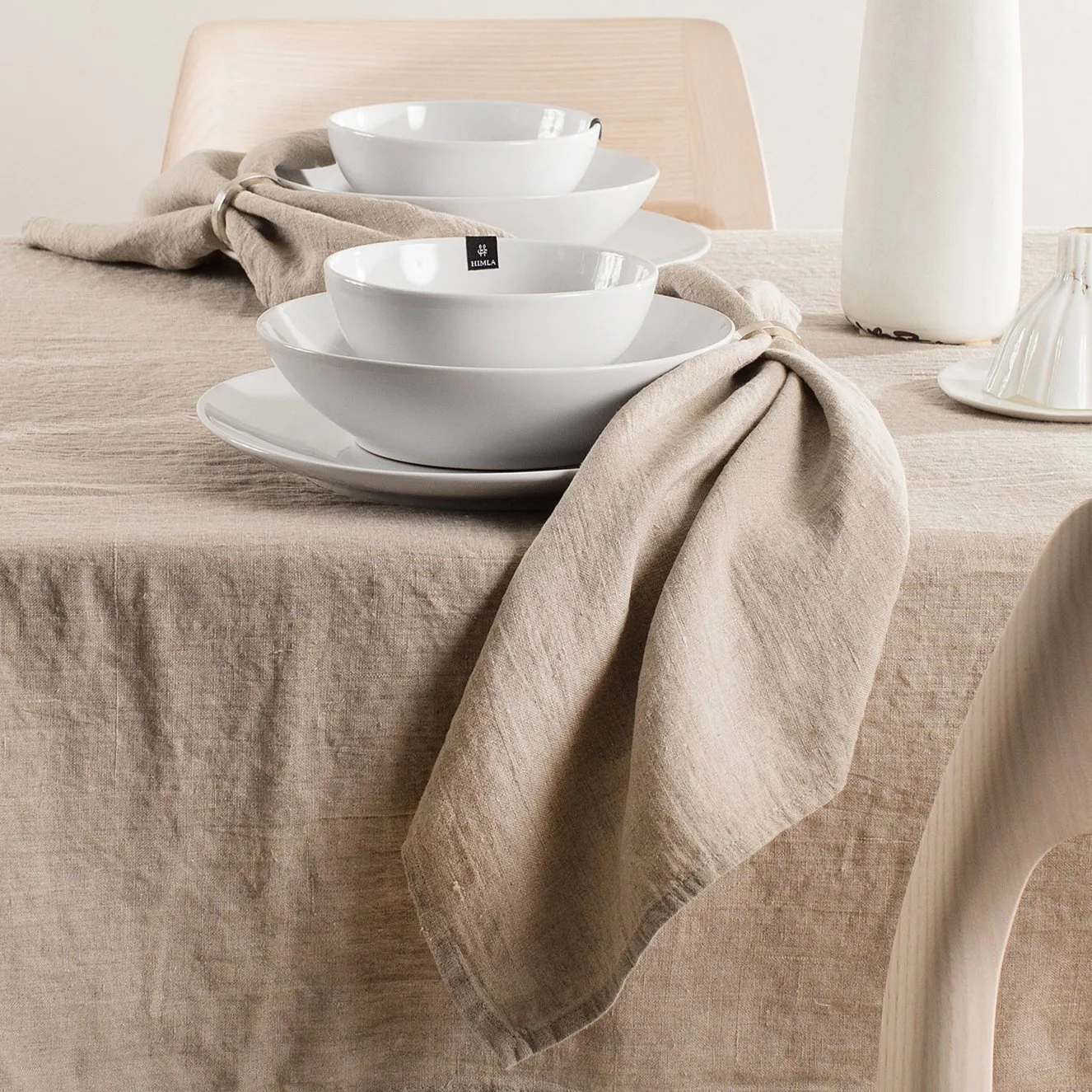 Sunshine servet 4-pack, natuur (beige) Himla