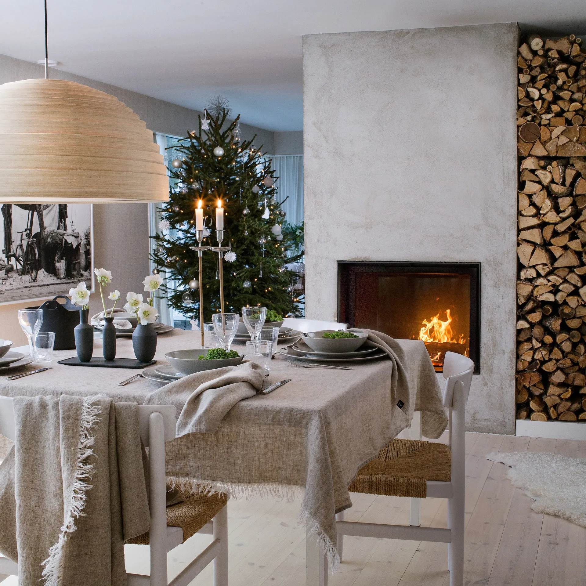 Sunshine servet 4-pack, natuur (beige) Himla