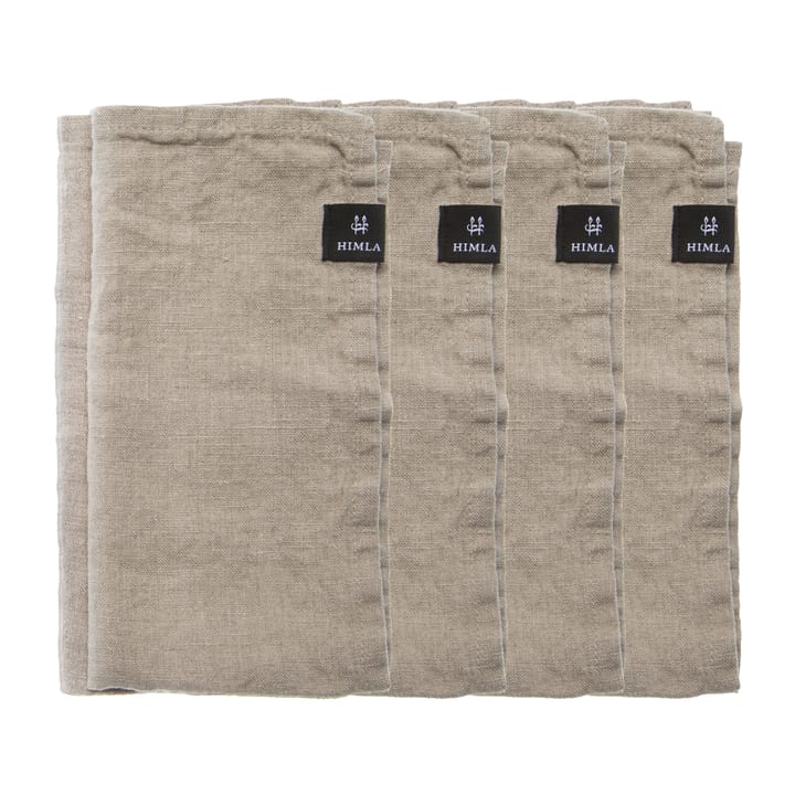 Sunshine servet 4-pack - natuur (beige) - Himla