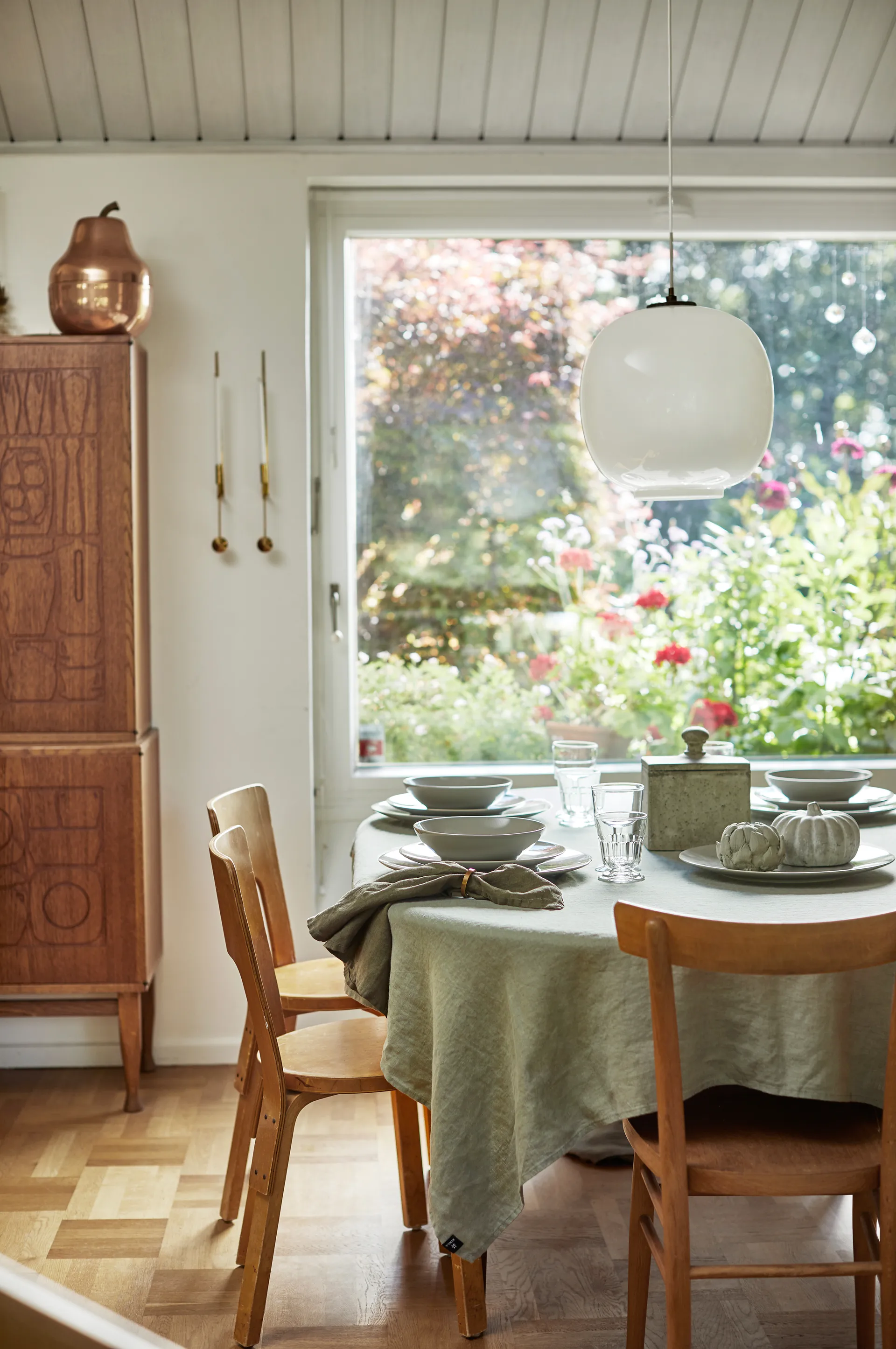 Sunshine tafelkleed 145x250 cm, Sage Himla