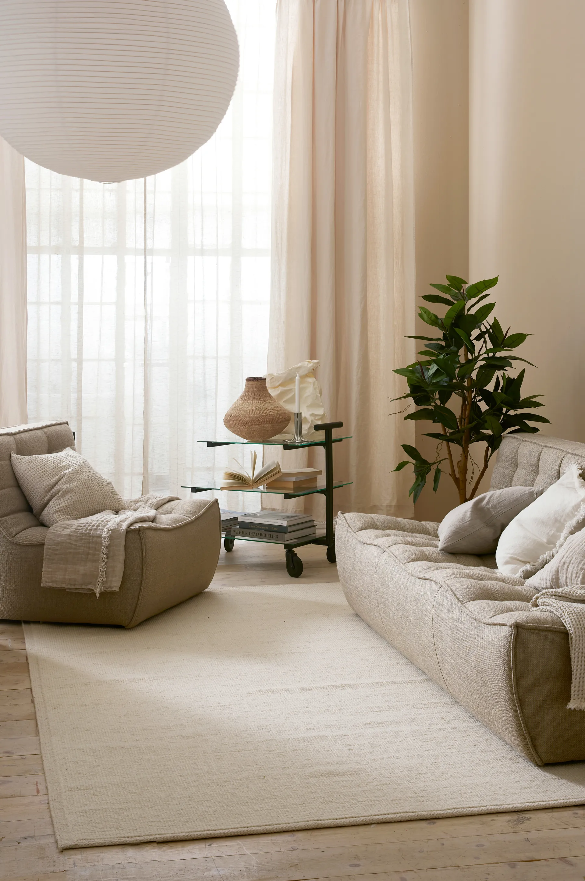 Ullmatta vloerkleed natural, 140x200 cm Himla