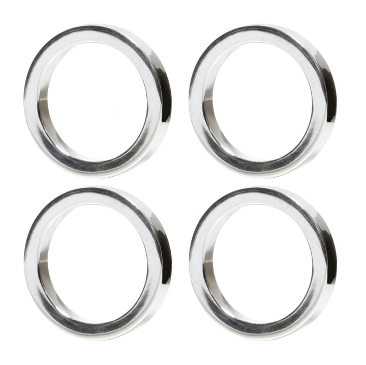 Vasa servetring 4-pack - Zilver - Himla