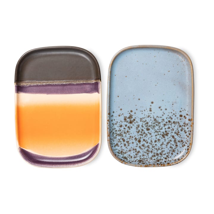 70's dienblad klein 2-pack - Berry / Jupiter - HK Living