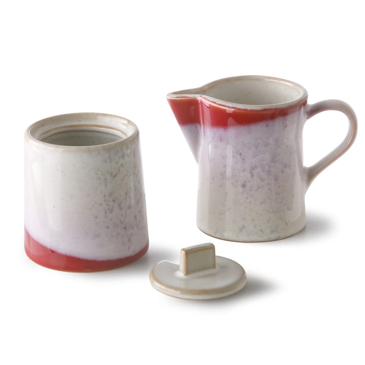 70's melkkan en suikerpot - Frost - HK Living
