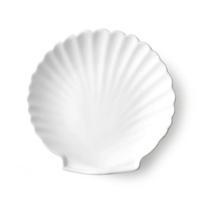 Athena Shell serveerschotel 14 cm - Mat wit - HK Living