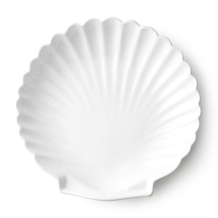 Athena Shell serveerschotel 20 cm - Wit - HK Living