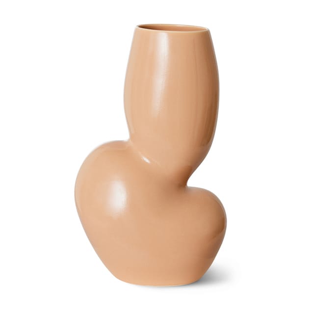 Ceramic organic vaas medium 29 cm - Cream - HK Living