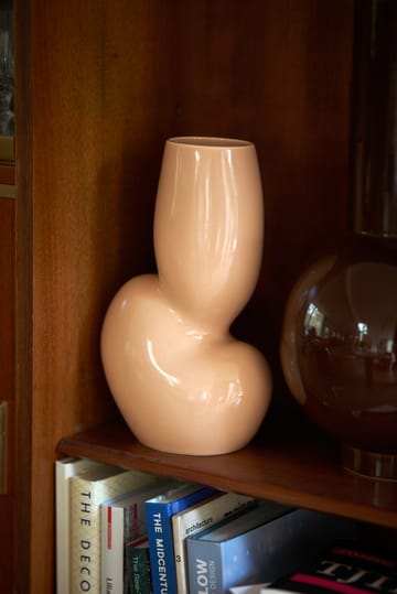 Ceramic organic vaas medium 29 cm - Cream - HK Living