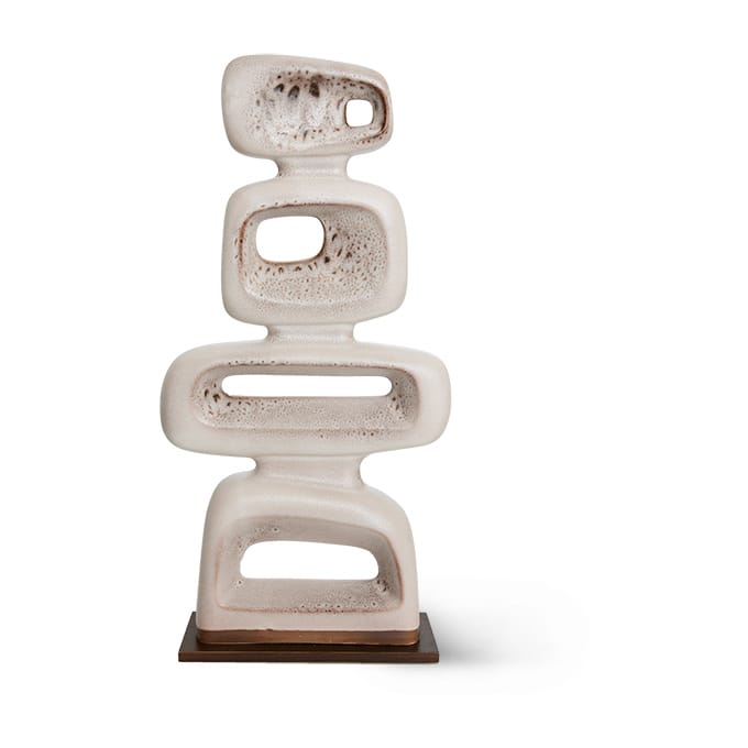 Ceramic sculpture 57 cm - Reactive brown - HK Living