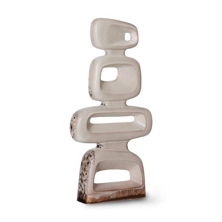 Ceramic sculpture 57 cm - Reactive brown - HK Living