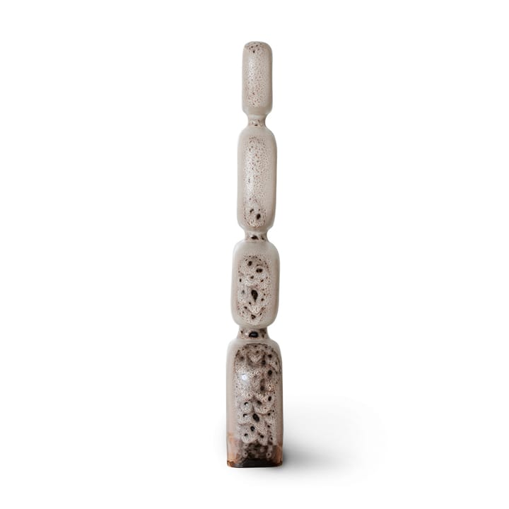 Ceramic sculpture 57 cm - Reactive brown - HK Living