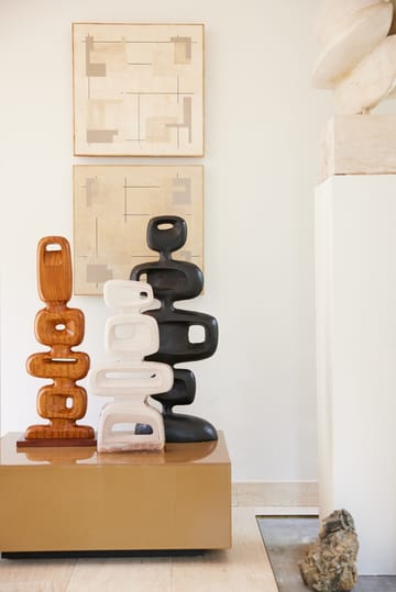 Ceramic sculpture 57 cm - Reactive brown - HK Living