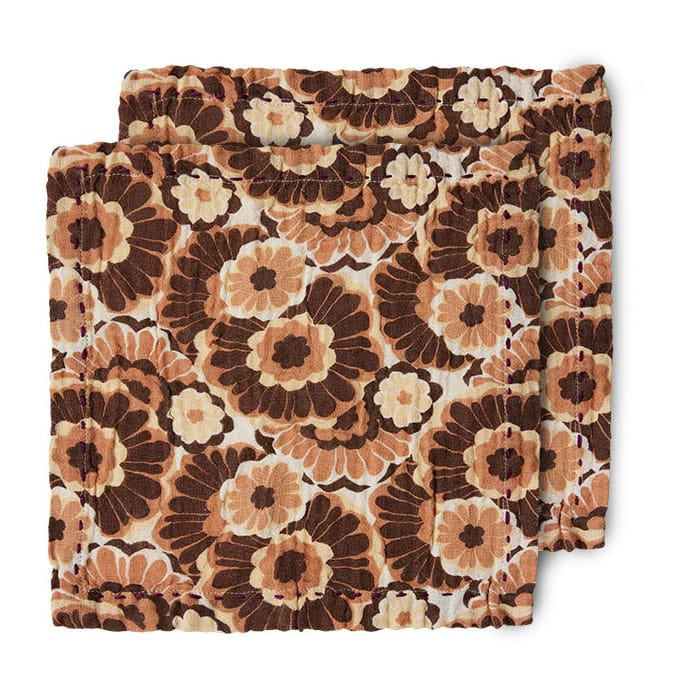 Floral katoenen servet 30x30 cm 2-pack - Vintage - HK Living