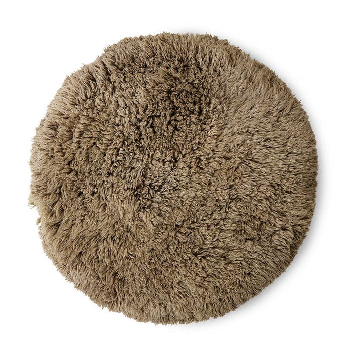 Fluffy vloerkleed rond - Ø150 cm, sage - HK Living