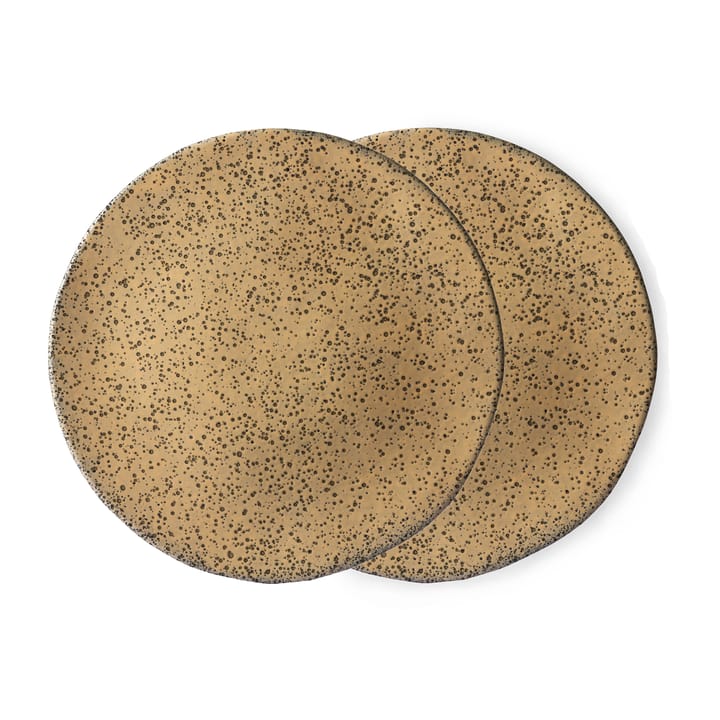 Gradient bordje 22,5 cm 2-pack - Peach (oranje) - HK Living