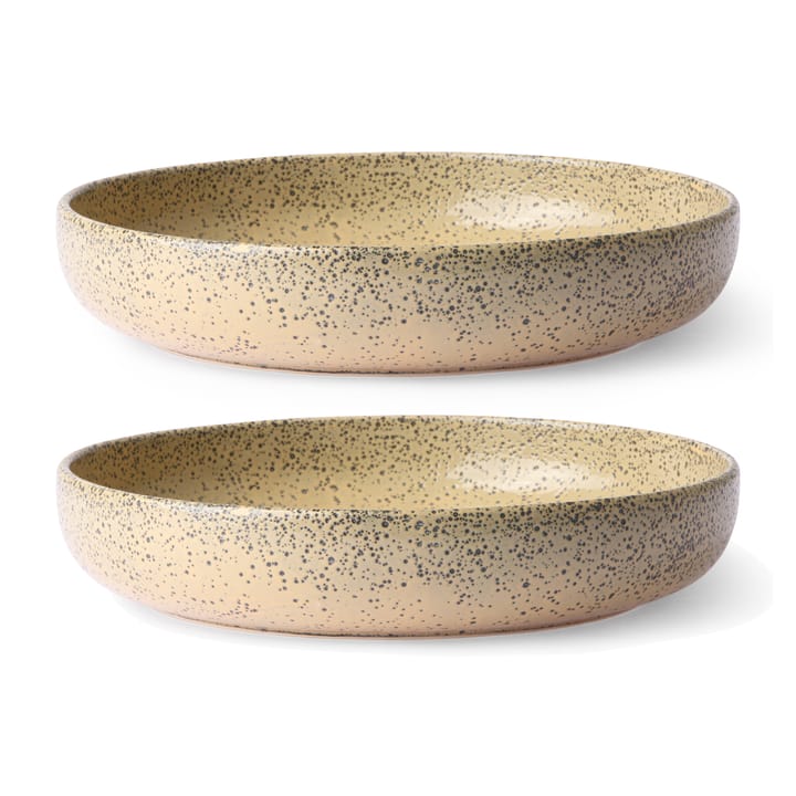Gradient diep bord Ø21,5 cm 2-pack - Peach - HK Living