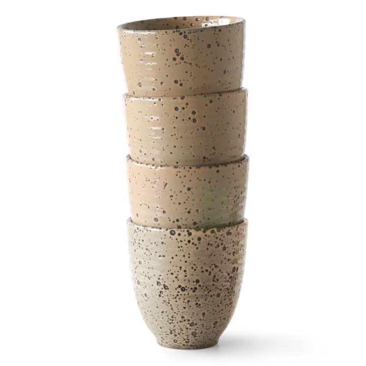 Gradient mok 29,5 cl 4-pack - Taupe - HK Living
