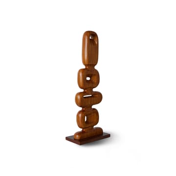 Hand carved wooden sculpture 71 cm - Brown - HK Living