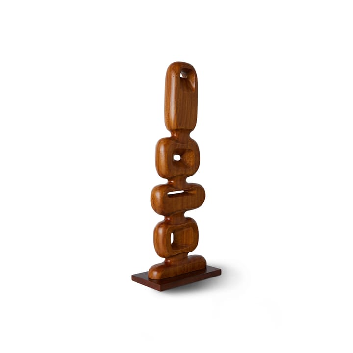 Hand carved wooden sculpture 71 cm - Brown - HK Living