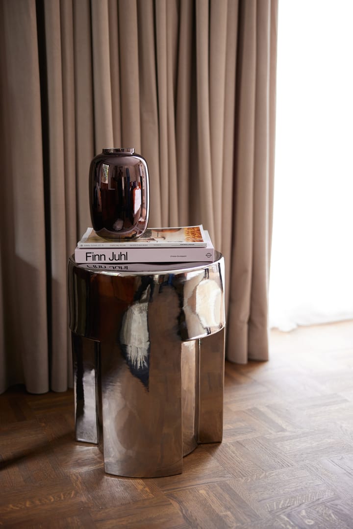 Hkliving glazen vaas chrome 20,2 cm - Brown metallic - HK Living