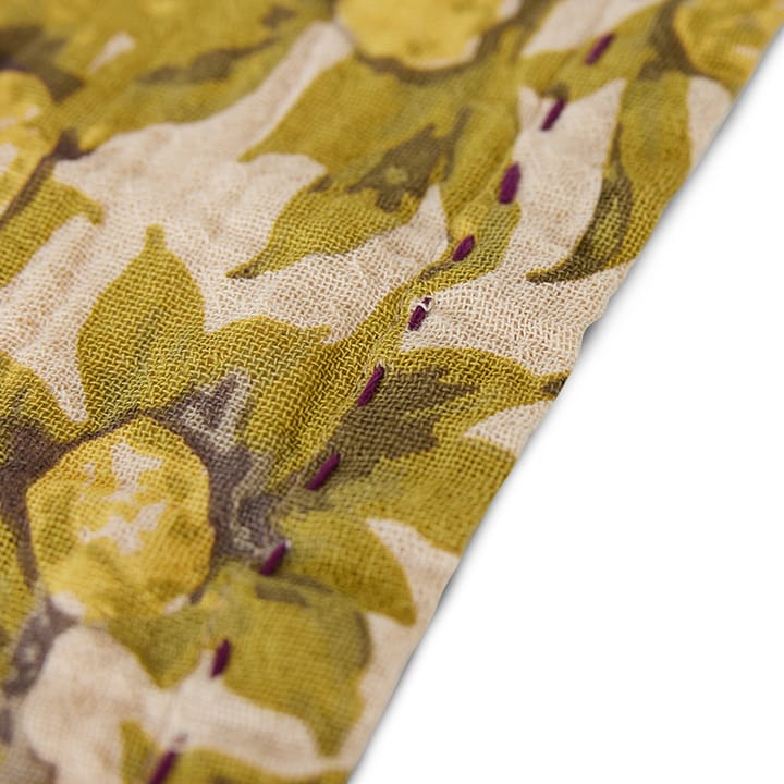 Mediterranean katoenen servet 30x30 cm 2-pack - Olive - HK Living