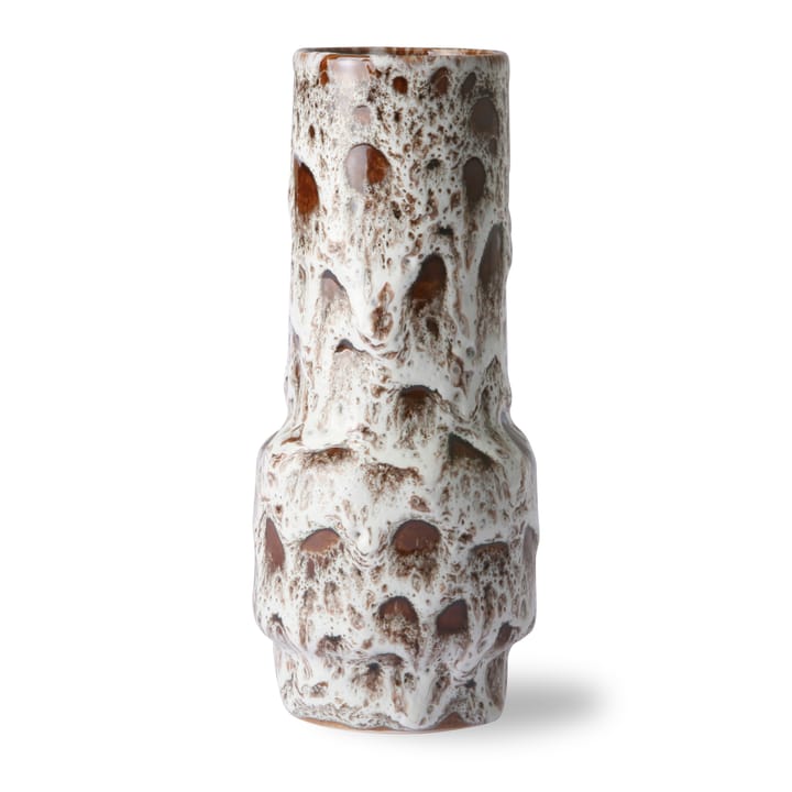 Retro vaas 20,5 cm - Lava white - HK Living