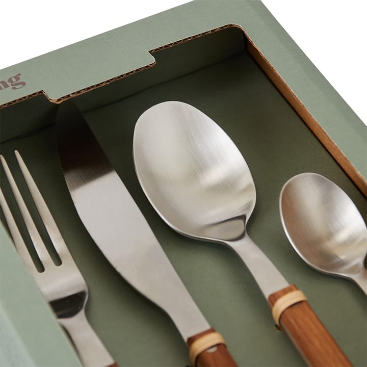 70's bestekset 16-delig, Hout HKliving