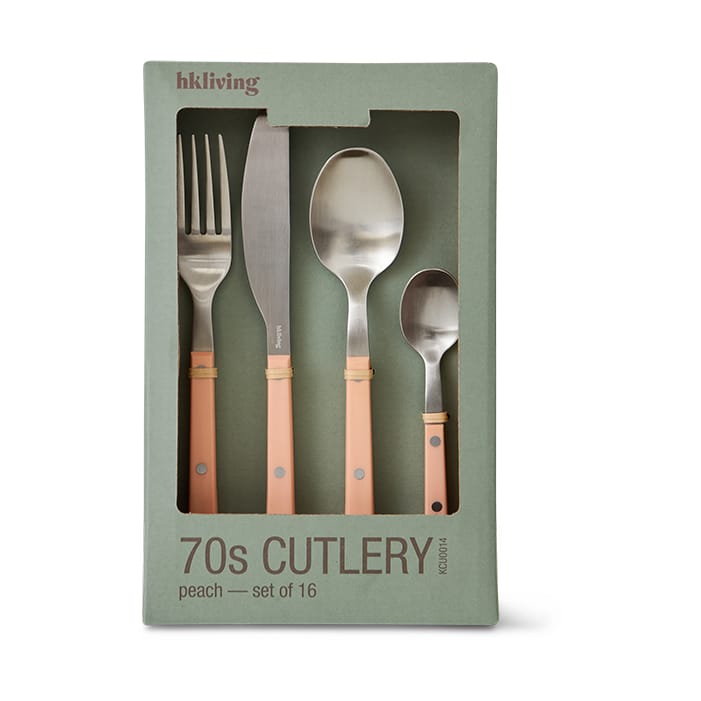 70's bestekset 16-delig - Peach - HKliving