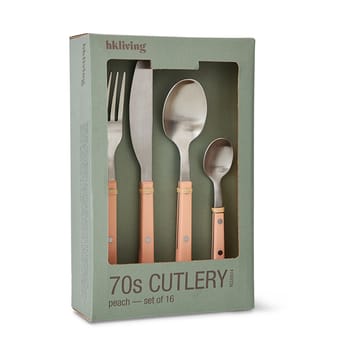 70's bestekset 16-delig - Peach - HKliving