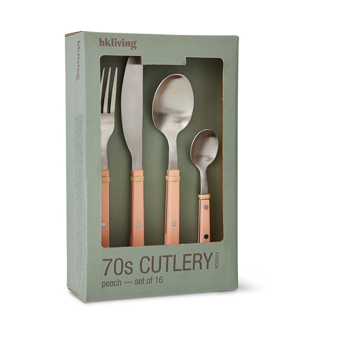 70's bestekset 16-delig, Peach HKliving