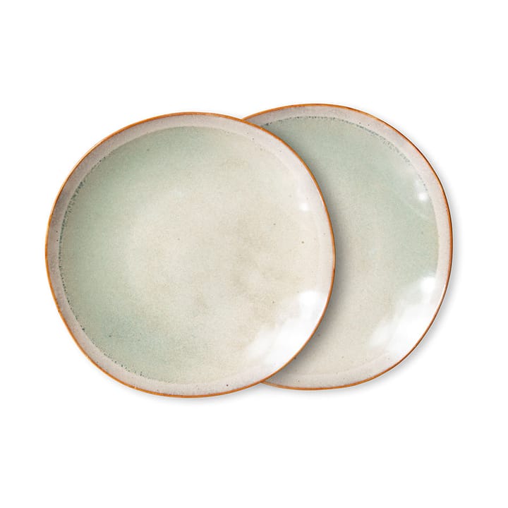 70's bord 22 cm 2-pack - Mist - HKliving
