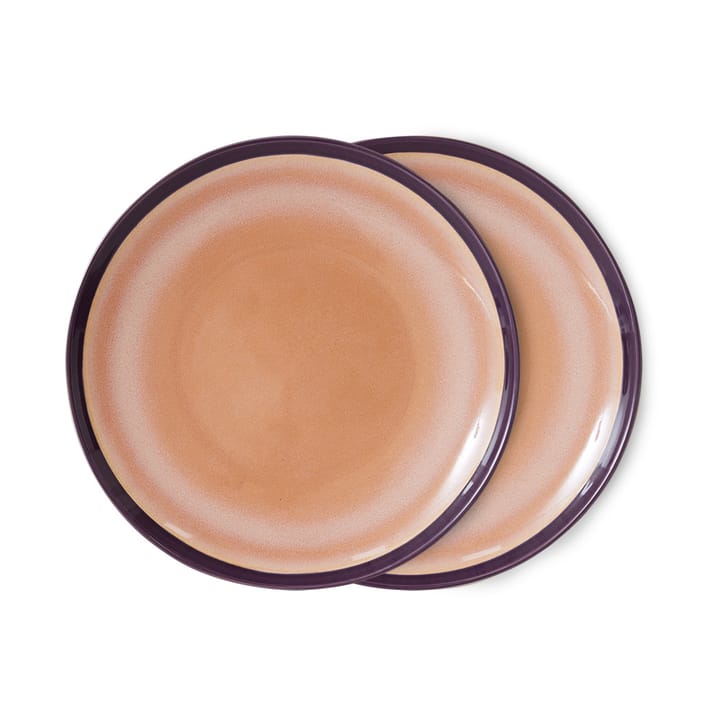 70's bord Ø27,5 cm 2-pack - Bedrock - HKliving