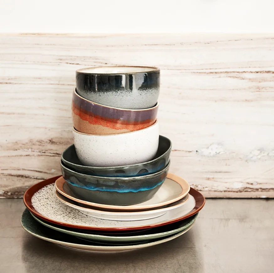 70's bord Ø27,5 cm 2-pack, Frost HKliving