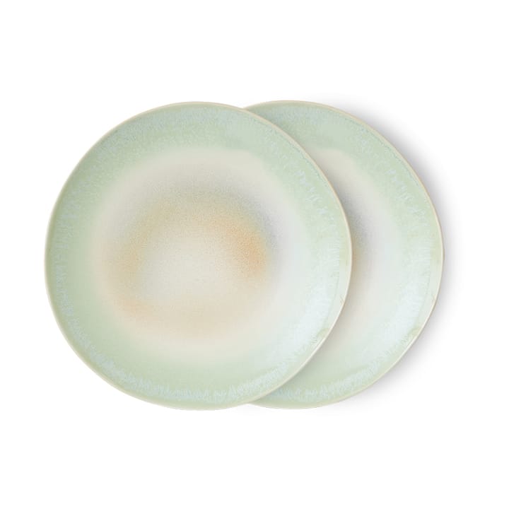 70's bord Ø27,5 cm 2-pack - Palms - HKliving