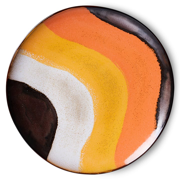 70's bord Ø27,5 cm 2-pack, Retro wave HKliving