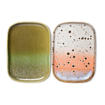 70's dienblad klein 2-pack - Asteroids / Grass - HKliving