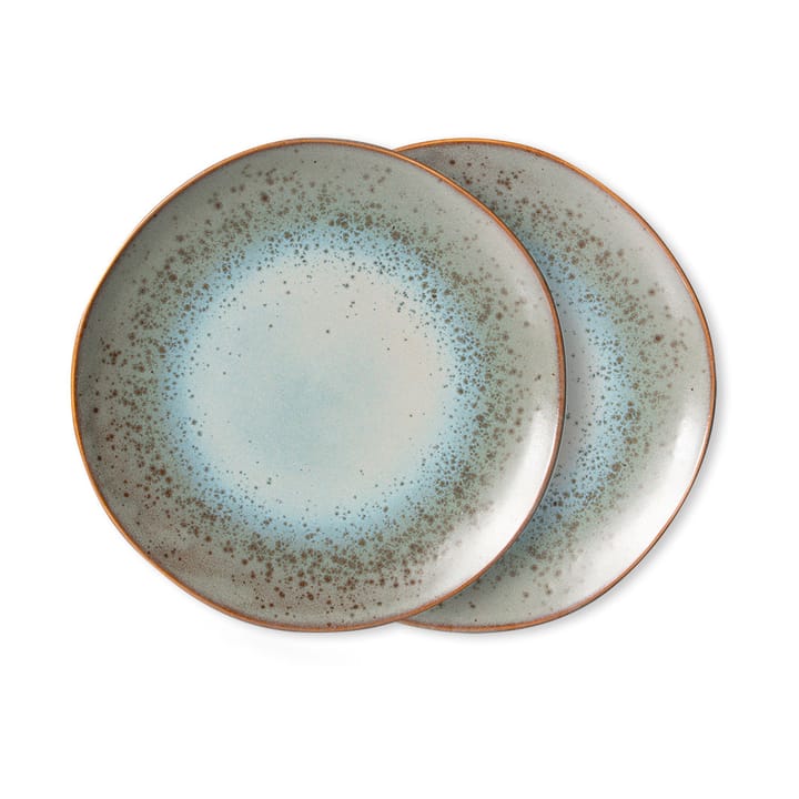 70's dinerbord Ø26 cm 2-pack - Mineral - HKliving